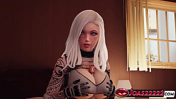 Tattooed police girl animation titfuck in bra free hands intense blowjob for huge cock & handjob with massive cum a lot of sperm in honey select 2