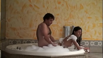 In the motel bathtub