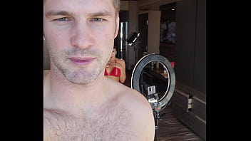 Beautiful strippers sharing big cock in hot threesome