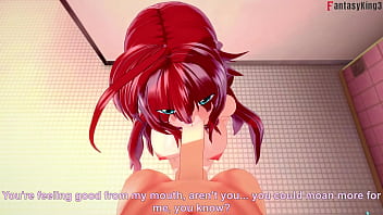 Rias gremory invites me to fuck in the bathroom 1 hs dxd ntr madness 10 full movie on sheer & fantasyking3