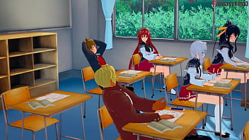 Rias gremory invites me to fuck in the bathroom 1 hs dxd ntr madness 10 full movie on sheer & fantasyking3