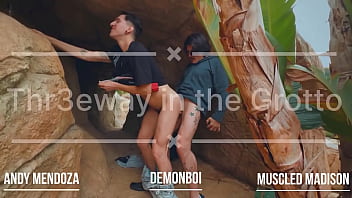 Threeway in the grotto at casamaxxx with these two studs versversaceboi muscledmadison full scene dropping in april