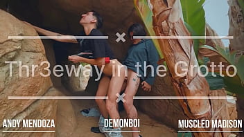 Threeway in the grotto at casamaxxx with these two studs versversaceboi muscledmadison full scene dropping in april