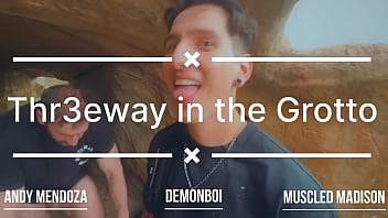 Threeway in the grotto at casamaxxx with these two studs versversaceboi muscledmadison full scene dropping in april