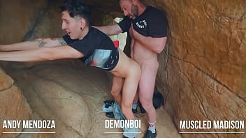 Threeway in the grotto at casamaxxx with these two studs versversaceboi muscledmadison full scene dropping in april