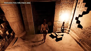 A thick mysterious totem dildo visits lara's hole 3d hentai