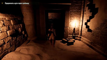 A thick mysterious totem dildo visits lara's hole 3d hentai