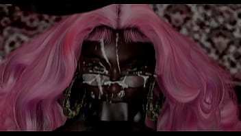 Black milf sucks dick sloppy till it busts and doesn't stop