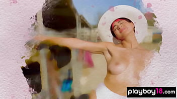 Smoking hot all natural latin slut showing her trimmed pussy