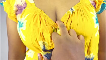 Hot stepsister showing her big boobs