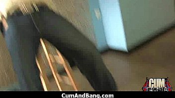 Black girl sucks many white cocks in redneck group 14