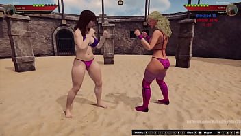 Lorna vs bambi nf3d lesbian no rules combat