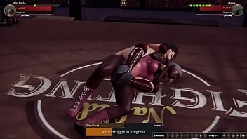 Riley vs maeve nf3d kinky fight female combat ring battle