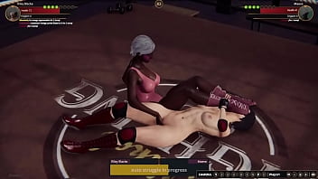 Riley vs maeve nf3d kinky fight female combat ring battle