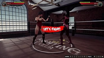 Riley vs maeve nf3d kinky fight female combat ring battle