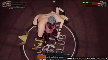 Riley vs maeve nf3d kinky fight female combat ring battle