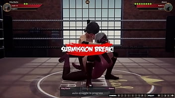 Riley vs maeve nf3d kinky fight female combat ring battle