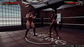 Riley vs maeve nf3d kinky fight female combat ring battle