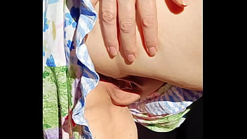 Parting my meaty drapes