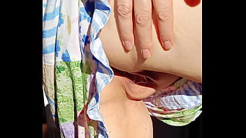 Parting my meaty drapes