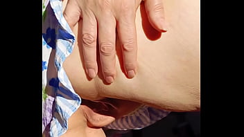 Parting my meaty drapes