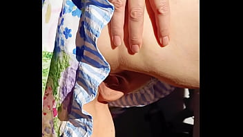 Parting my meaty drapes