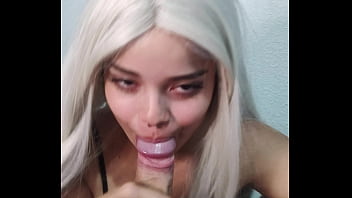 Feitiço wellington perdeu o controle no boquete intenso e gozou na boca da bruxa