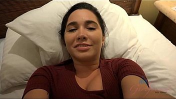 Hot chick swallowing cum