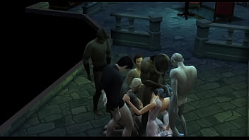 Vampire gangbang in secret lair