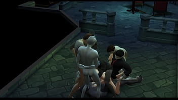 Vampire gangbang in secret lair