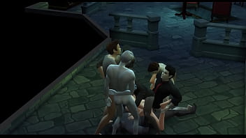 Vampire gangbang in secret lair