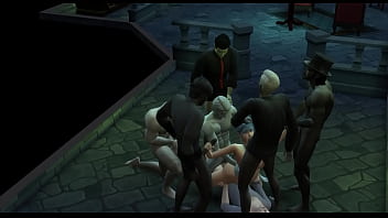 Vampire gangbang in secret lair