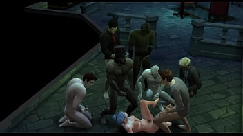 Vampire gangbang in secret lair