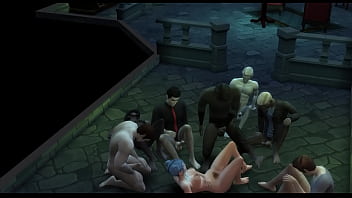 Vampire gangbang in secret lair