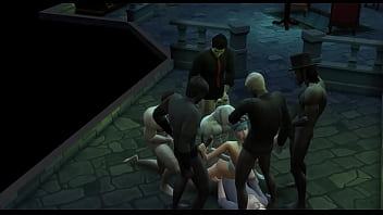 Vampire gangbang in secret lair