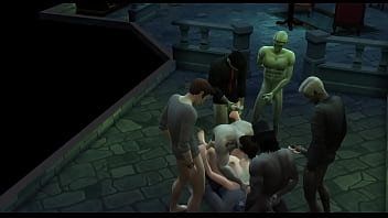 Vampire gangbang in secret lair