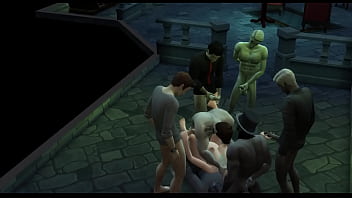 Vampire gangbang in secret lair