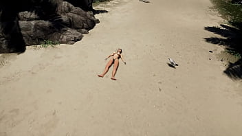 The ancient statue has awakened and is now rhythmically pounding lara in all her holes 3d hentai game animation