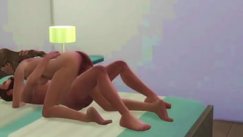 Long hair guy eats pussy