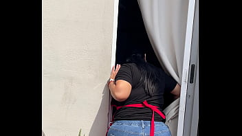 Culona es grabada no se da cuenta