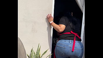 Culona es grabada no se da cuenta