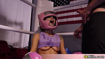 Sporty housewives offering pussy for the boxing coach