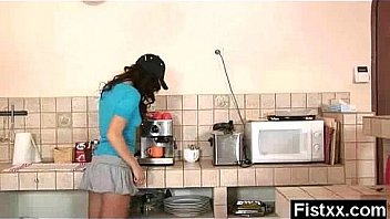 Fisting wife in seductive porn