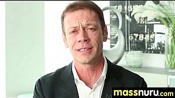 Nuru massage ends with a hot shower fuck 18