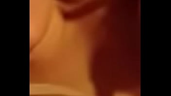 Blonde tattooed tanned girl playing with herself