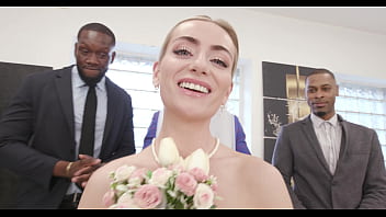 Slammed brides emily belle 5on1 bbc atm balls deep dp dvp rough sex big gapes cum in mouth swallow ah170