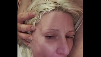 Young girl worships big dick