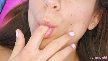 Sweet teen shows her amazing body