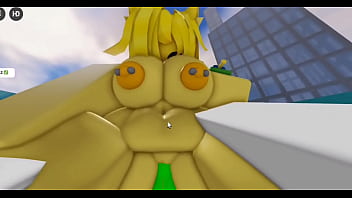 Retroslop noob gents fucked by nuclear cat big white cock on roblox hq