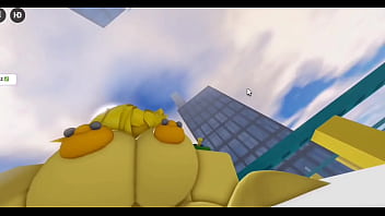 Retroslop noob gents fucked by nuclear cat big white cock on roblox hq